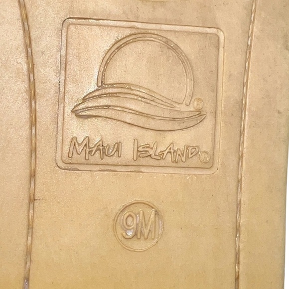 Maui Island Sandals White Size 9 - Picture 7 of 8